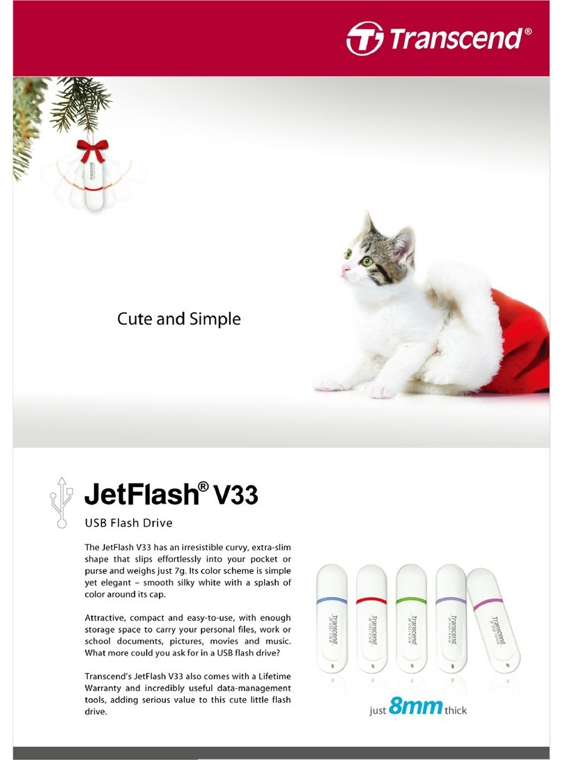 Transcend JetFlash V33p Bedienungsanleitung