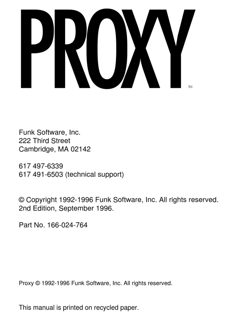 Funk Software Proxy Bedienungsanleitung