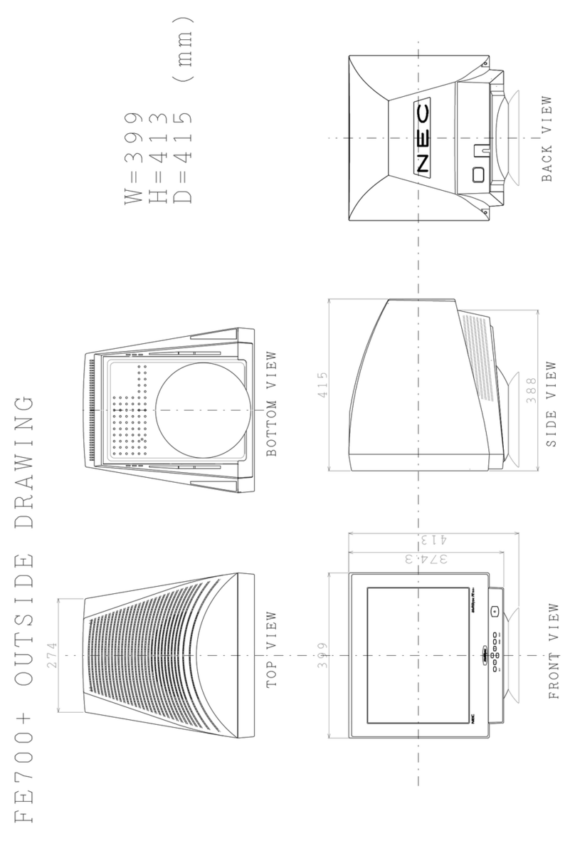 NEC FE700 - MultiSync - 17" CRT Display Leitfaden
