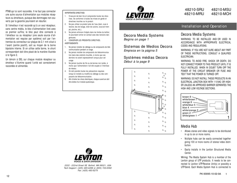 Leviton 48210-MCH Betriebsanleitung
