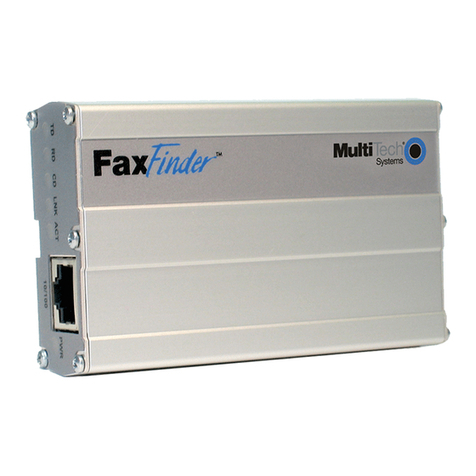 Multitech FaxFinder FF100 Bedienungsanleitung Multitech FaxFinder FF100 Bedienungsanleitung