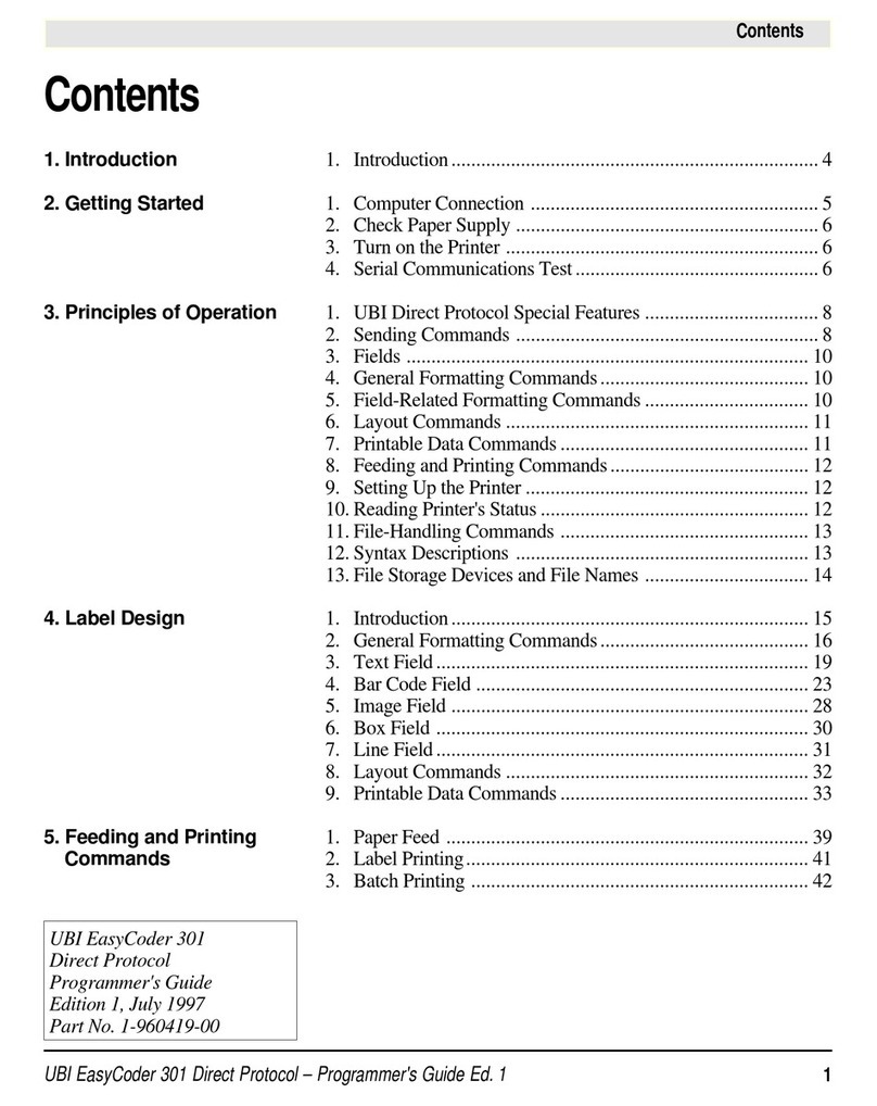 UBI EasyCoder 301 Bedienungsanleitung UBI EasyCoder 301 Bedienungsanleitung
