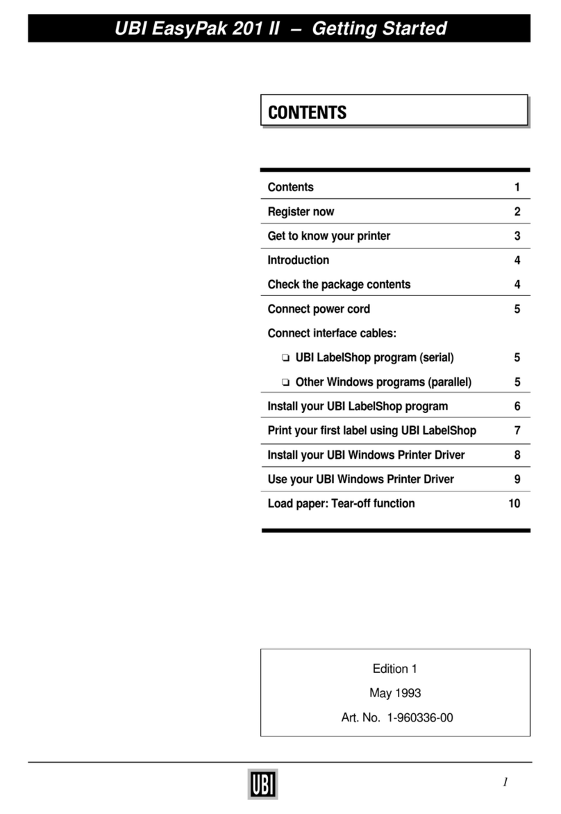 UBI EasyCoder 201 II Bedienungsanleitung UBI EasyCoder 201 II Bedienungsanleitung