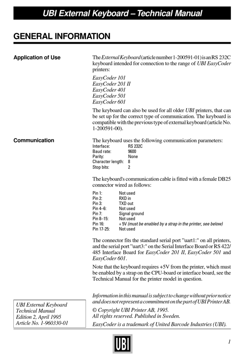 UBI EasyCoder 101 Bedienungsanleitung