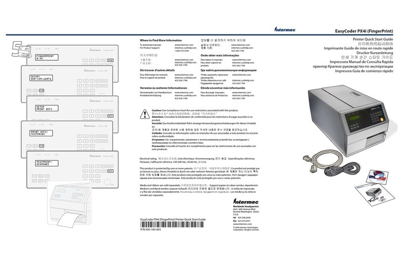 Intermec EasyCoder PX4i Bedienungsanleitung Intermec EasyCoder PX4i Bedienungsanleitung