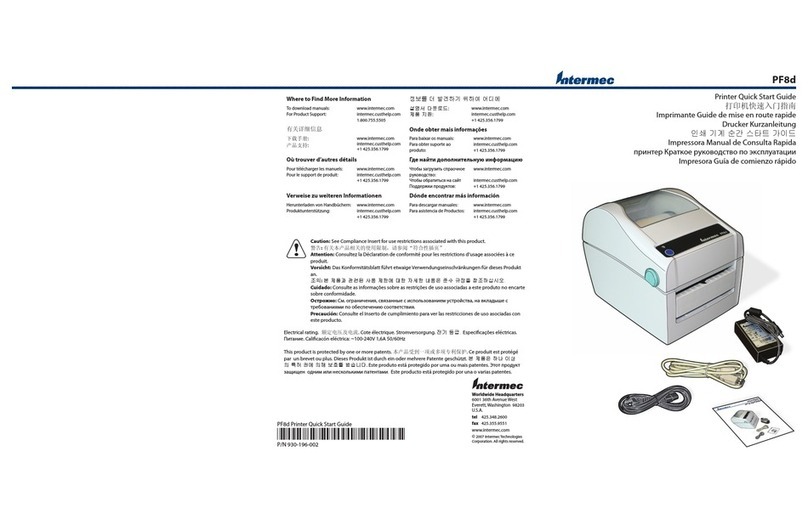 Intermec PF8D Bedienungsanleitung Intermec PF8D Bedienungsanleitung