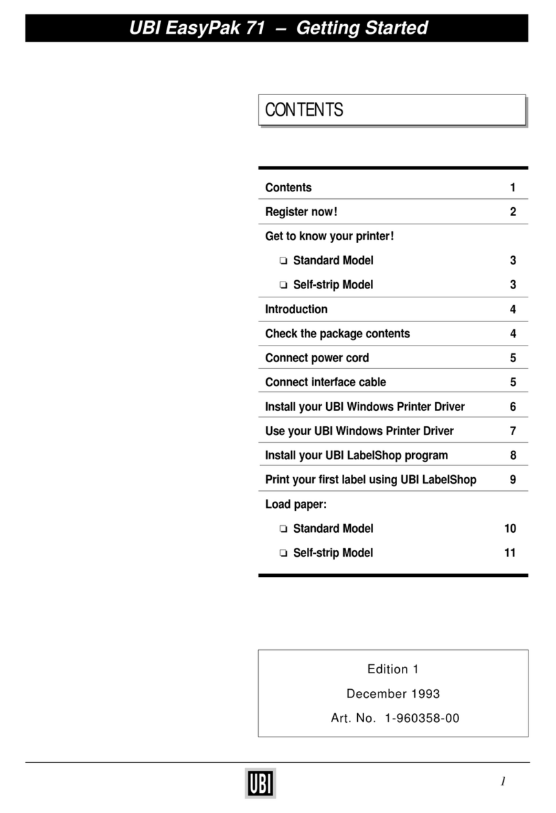 UBI EasyCoder 71 Bedienungsanleitung UBI EasyCoder 71 Bedienungsanleitung