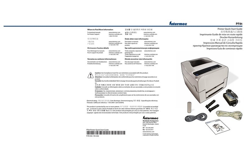Intermec EasyCoder PF8 Bedienungsanleitung