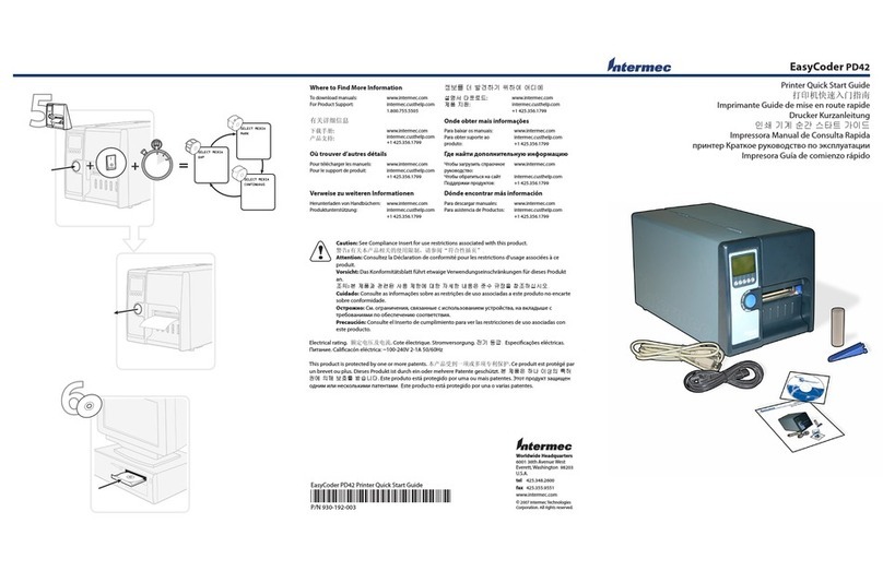 Intermec EasyCoder PD42 Bedienungsanleitung
