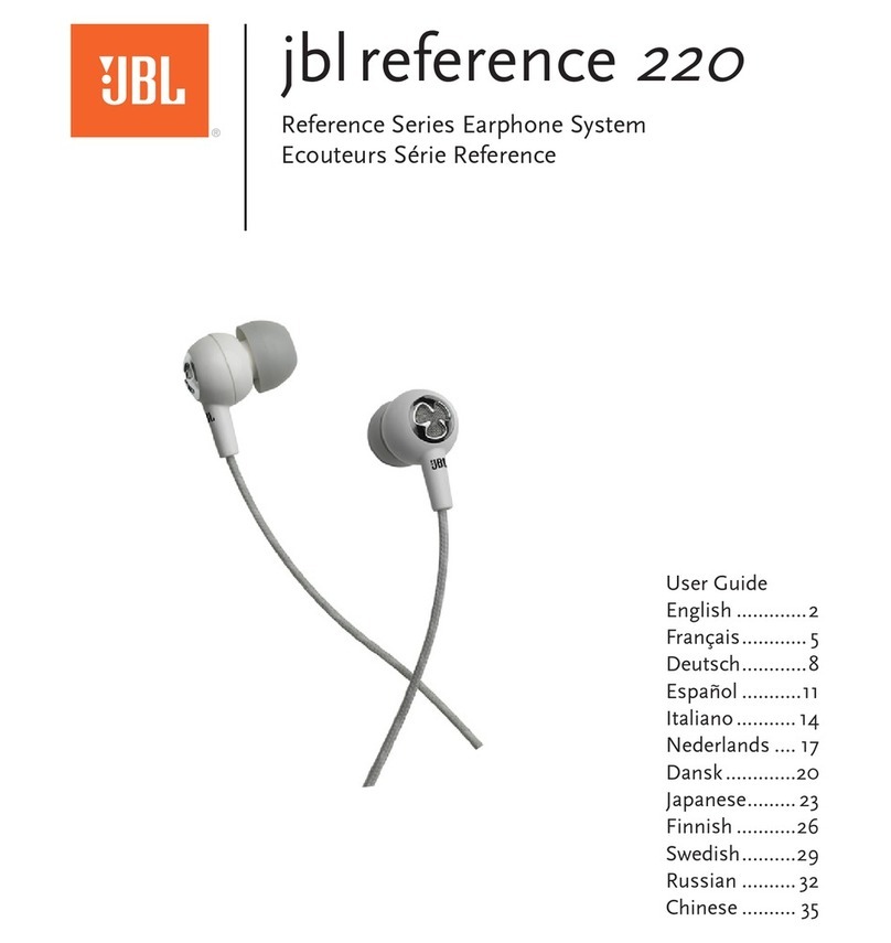 JBL Reference 220 Bedienungsanleitung