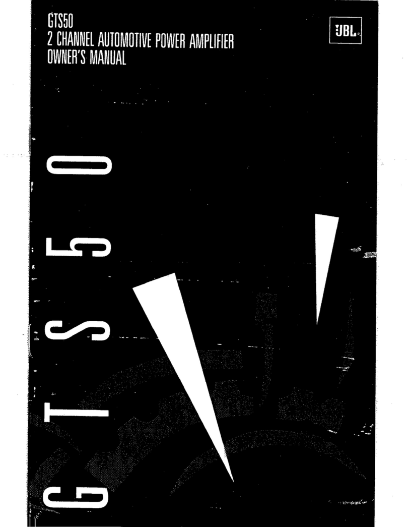 JBL GTS50 Bedienungsanleitung