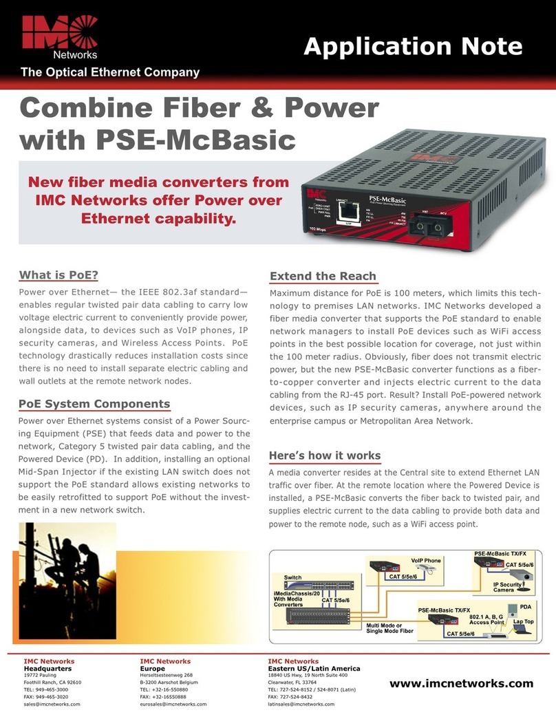 IMC Networks PSE-McBasic Series Handbuch