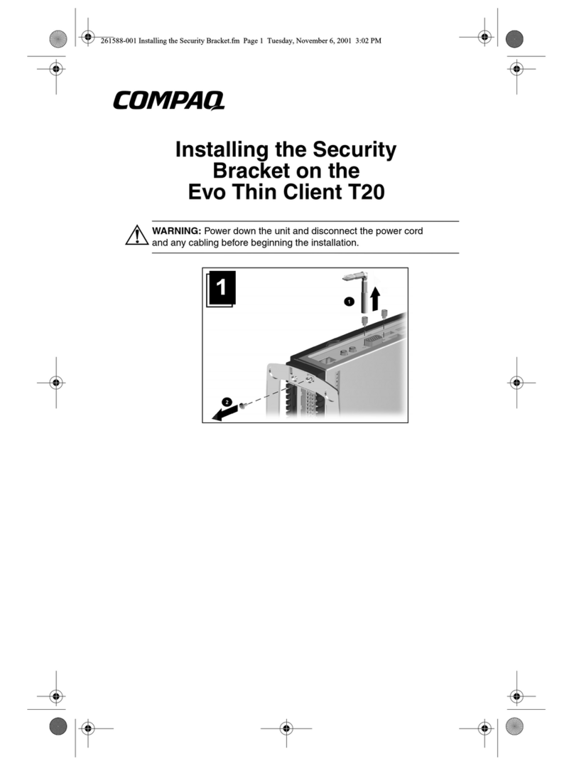 Compaq Evo Thin Client t20 Bedienungsanleitung