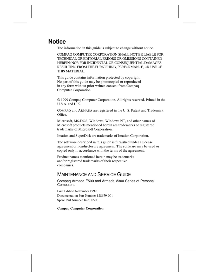 Compaq Armada E500 Series Bedienungsanleitung