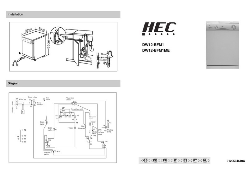 HEC DW12-BFM1 Bedienungsanleitung