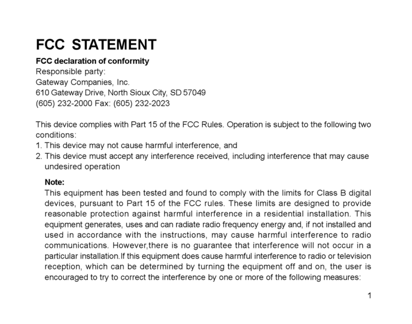 Gateway DC-M42 Bedienungsanleitung