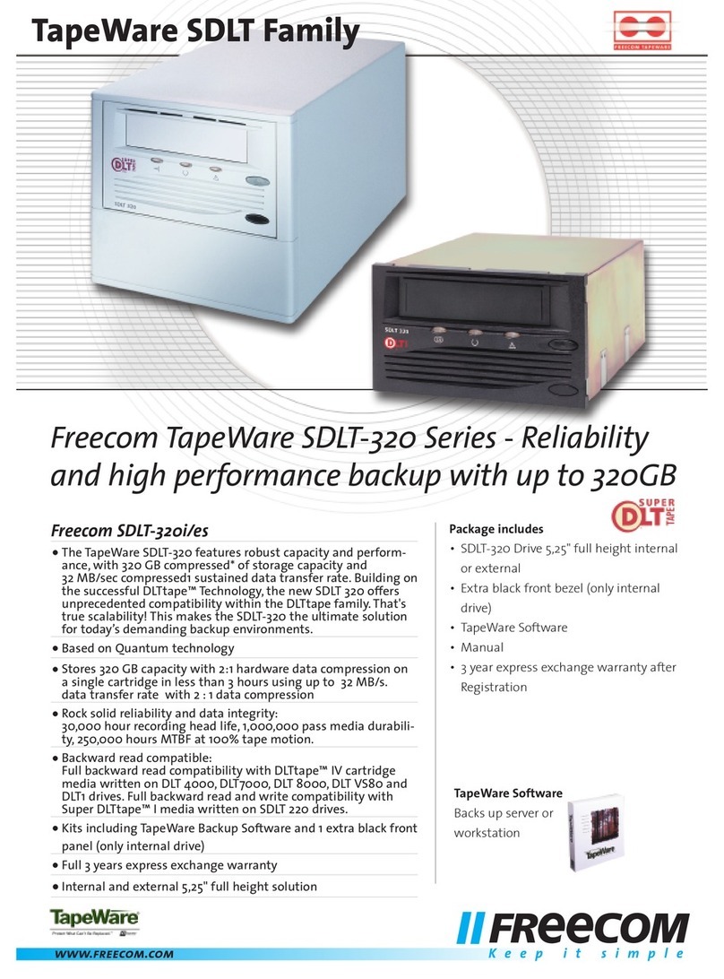 Freecom SDLT-320i Bedienungsanleitung