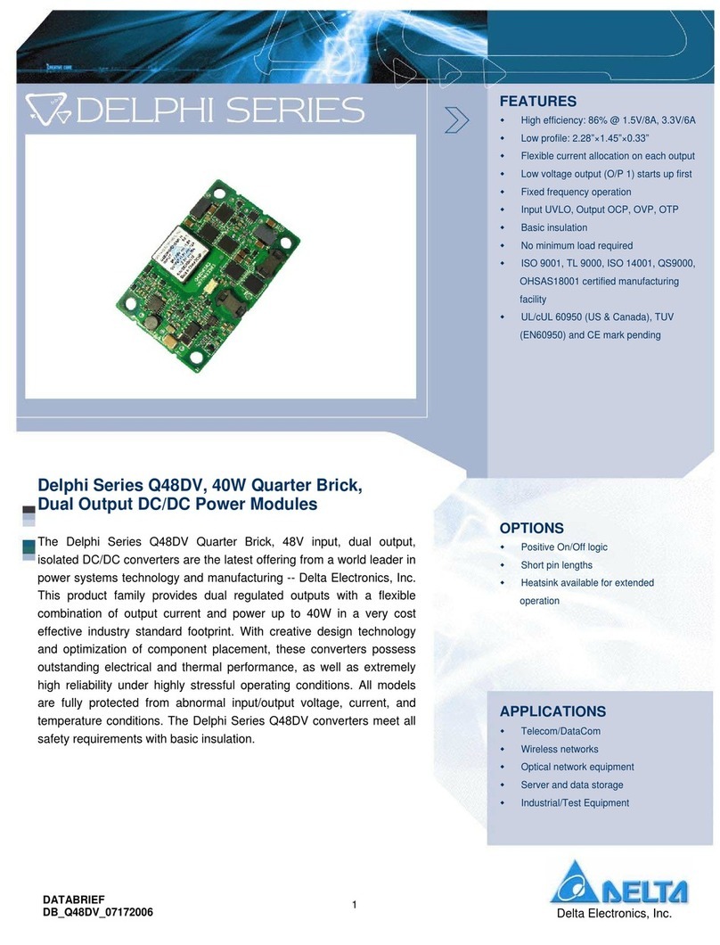 Delta Electronics Delphi Q48DV Bedienungsanleitung