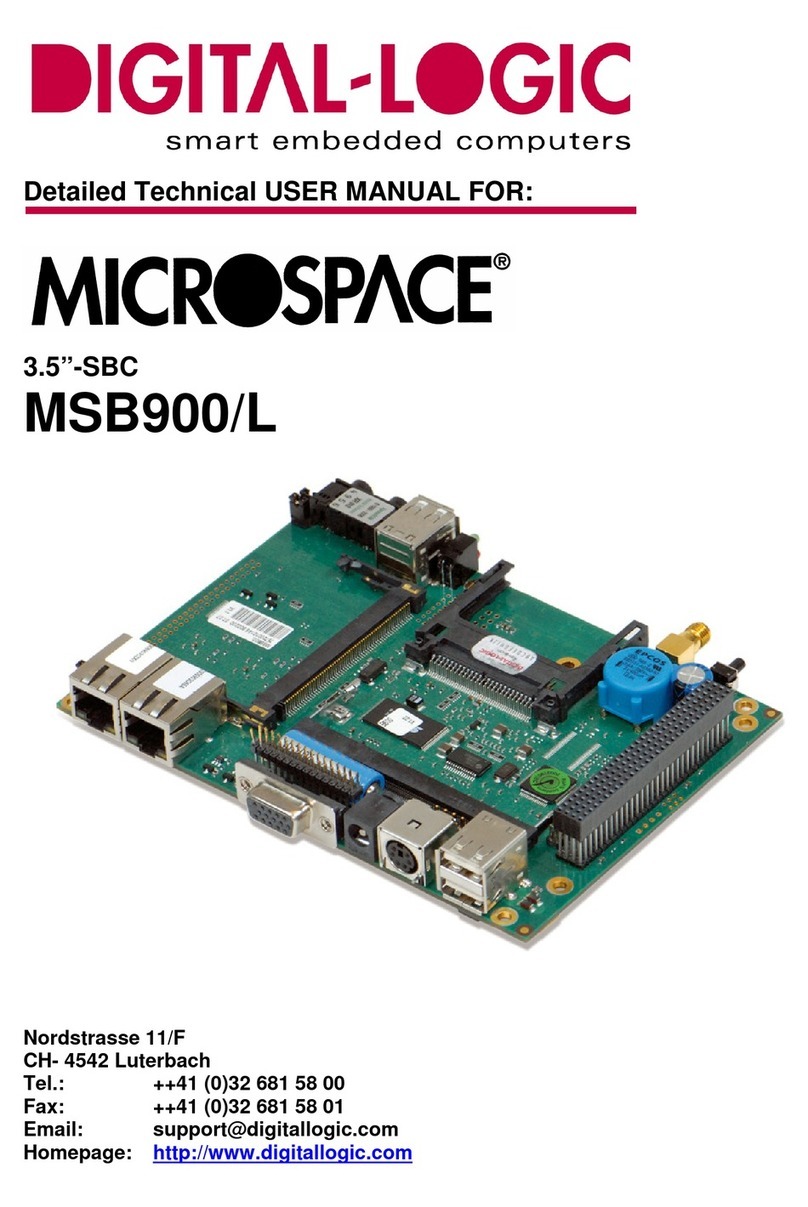 DIGITAL-LOGIC Microspace MSB900L Bedienungsanleitung