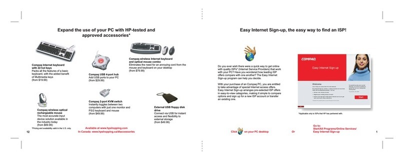 Compaq Presario SR1400 - Desktop PC Bedienungsanleitung Compaq Presario SR1400 - Desktop PC Bedienungsanleitung