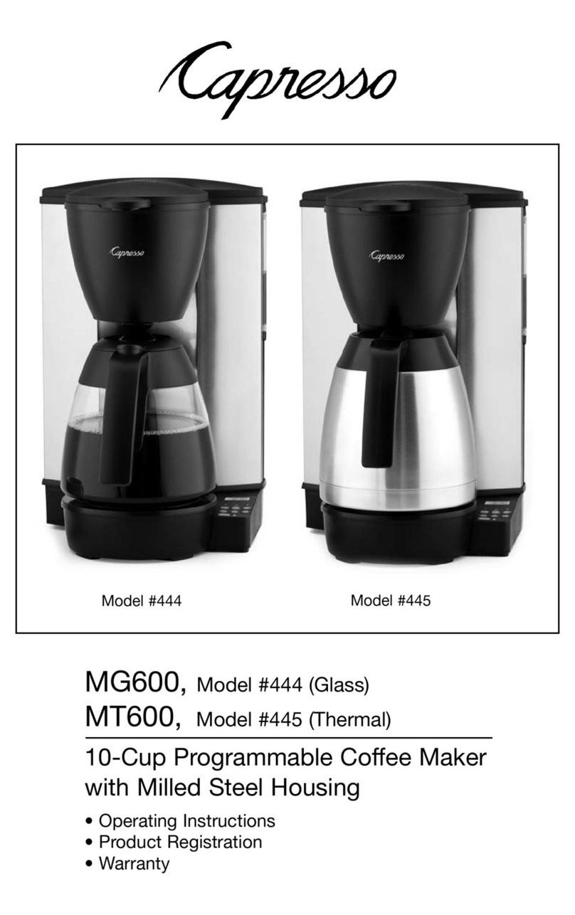 Capresso 444 Bedienungsanleitung