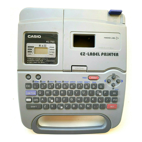 Casio KL-750 Bedienungsanleitung