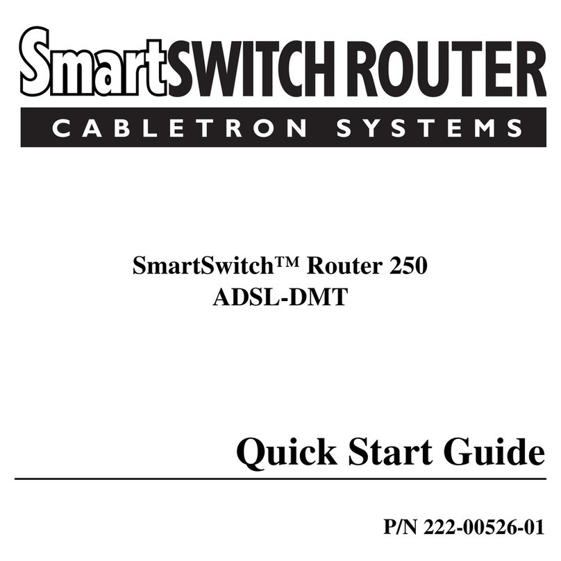 Cabletron Systems Cabletron SmartSwitch Router 250 Bedienungsanleitung