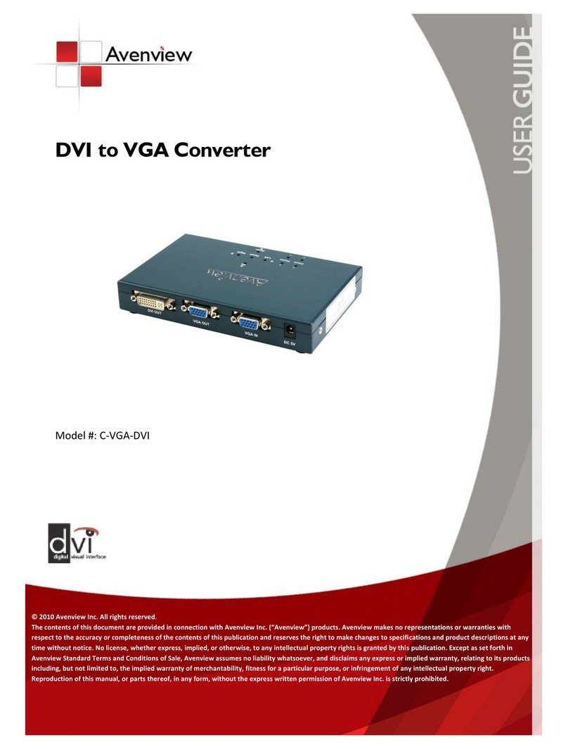 Avenview C-VGA-DVI Bedienungsanleitung