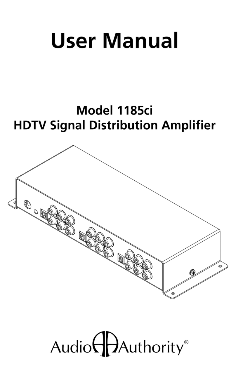 Audio Authority 1185ci Bedienungsanleitung
