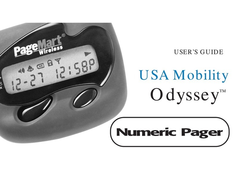PageMart Numeric Pager Bedienungsanleitung