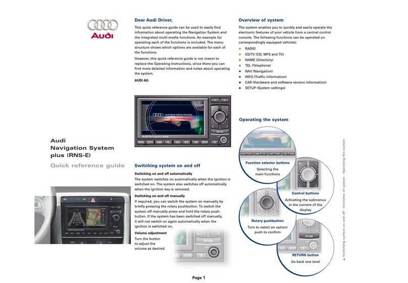 Audi GPS Receiver Bedienungsanleitung