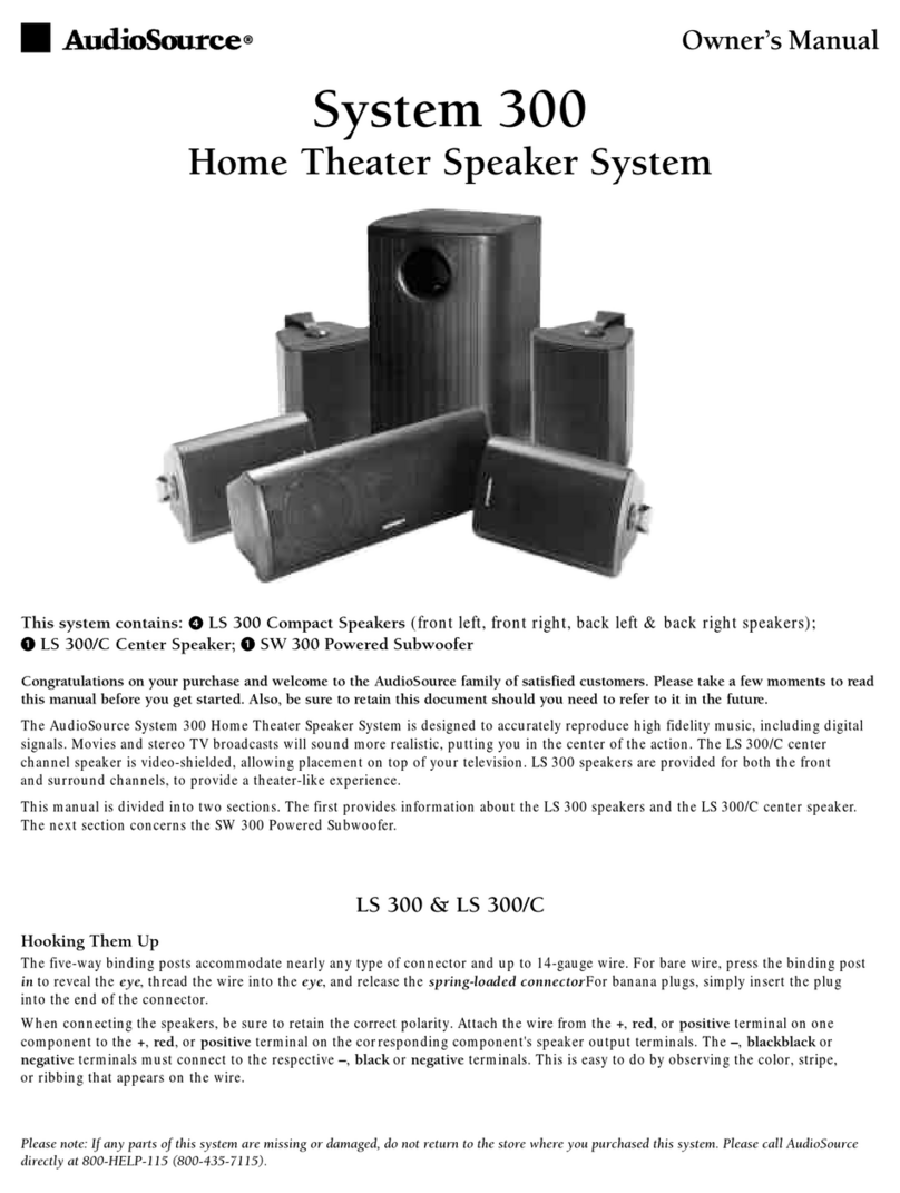 AudioSource LS 300 Bedienungsanleitung