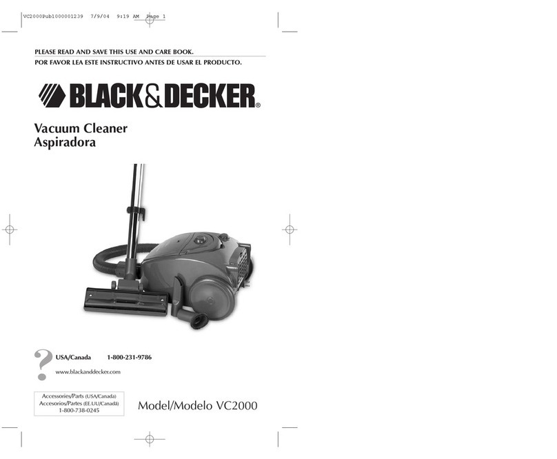 Black & Decker VC2000 Montageanleitung
