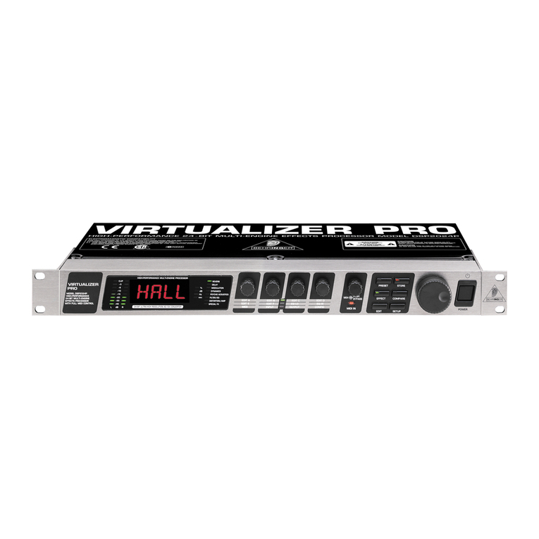 Behringer Virtualizer Pro DSP2024P Bedienungsanleitung