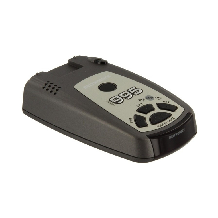 Beltronics Vector 995 Bedienungsanleitung