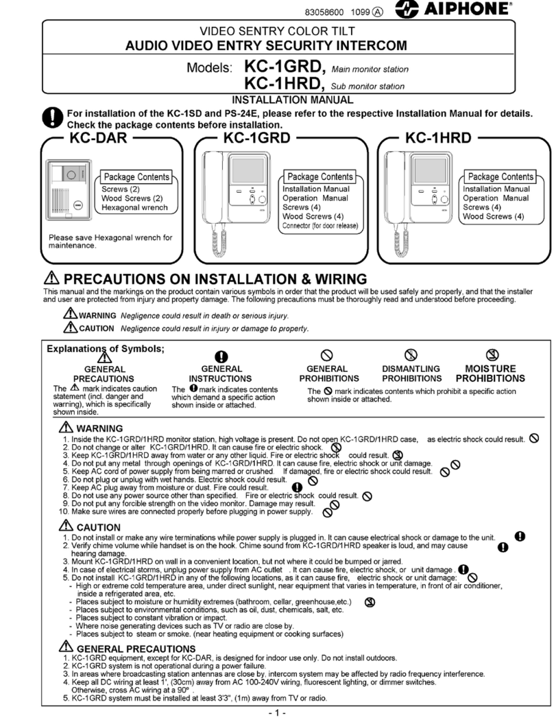 Aiphone Kc-1hrd Bedienungsanleitung