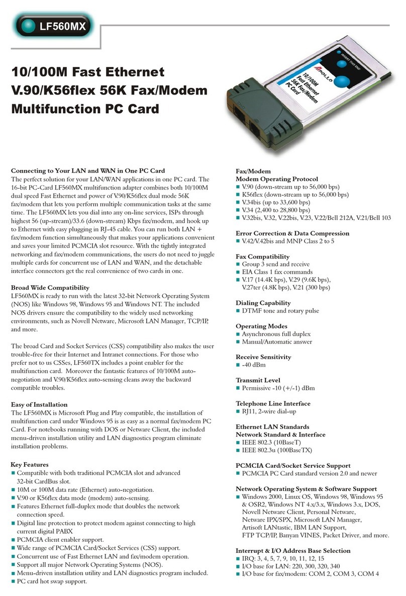 Abocom LF560MX Bedienungsanleitung