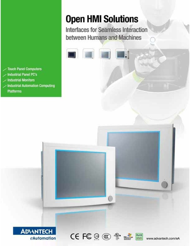 Advantech Touch Panel Computers Bedienungsanleitung