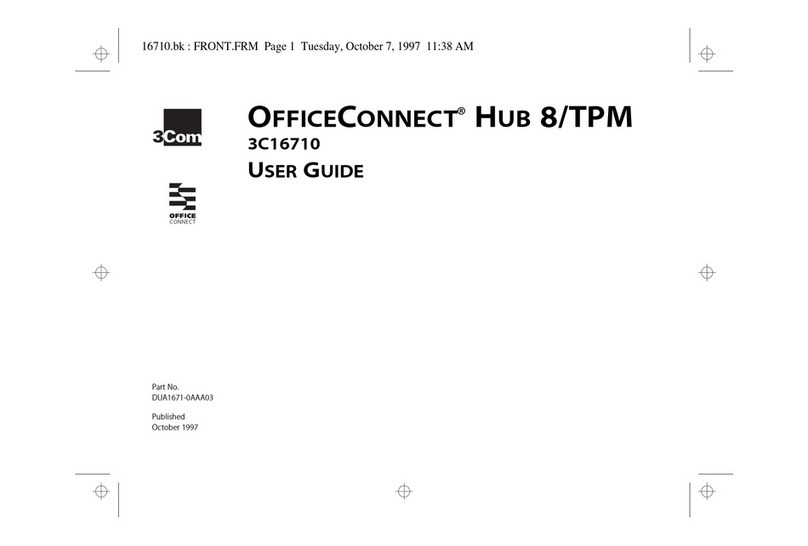 3Com 3C16710 - OfficeConnect 8/TPM Hub Bedienungsanleitung