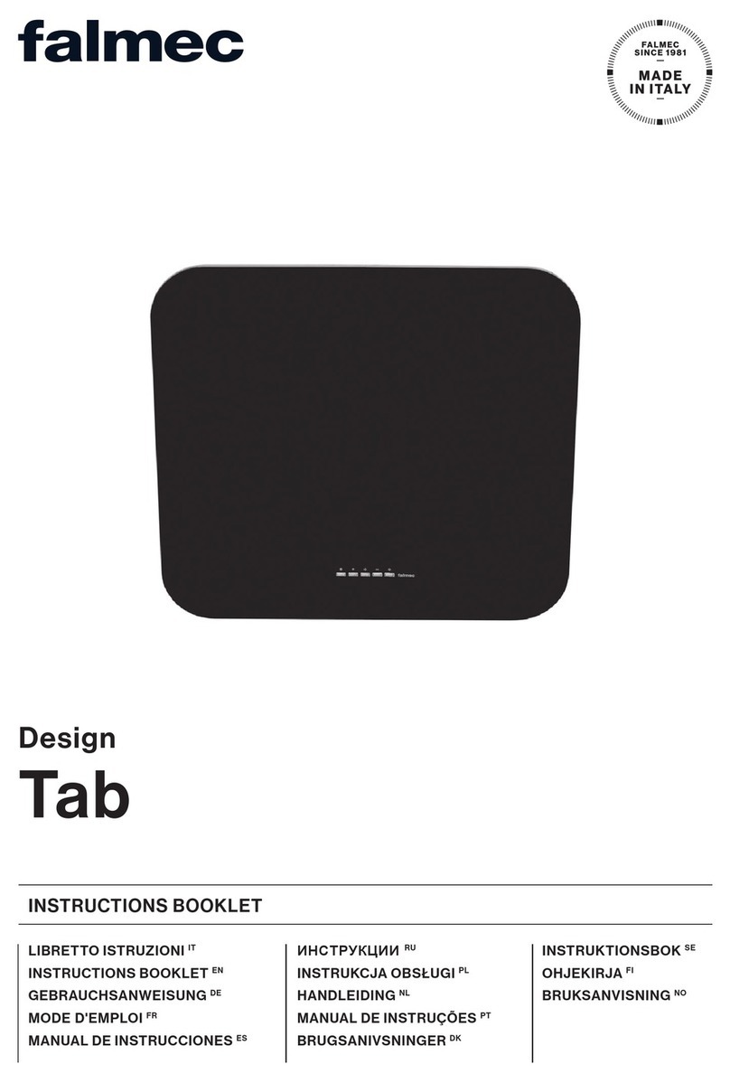 FALMEC Tab TAB80W Bedienungsanleitung FALMEC Tab TAB80W Bedienungsanleitung