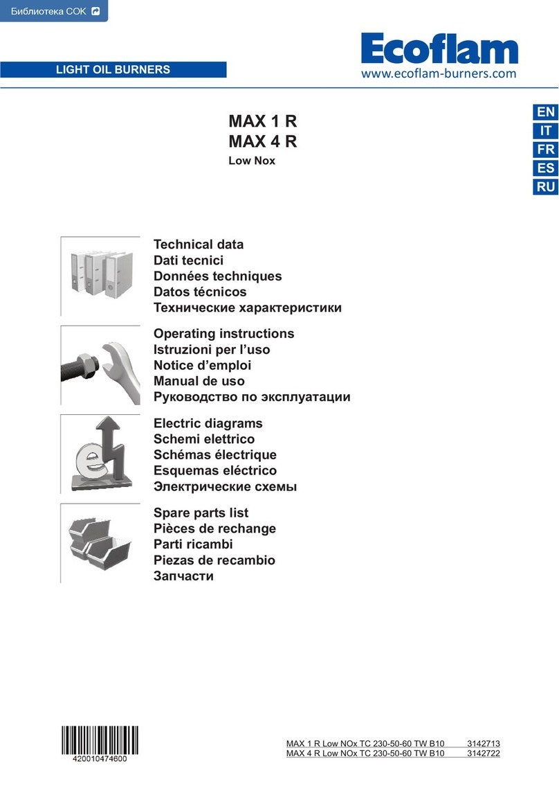 Ecoflam MAX 1R LOW NOx Bedienungsanleitung