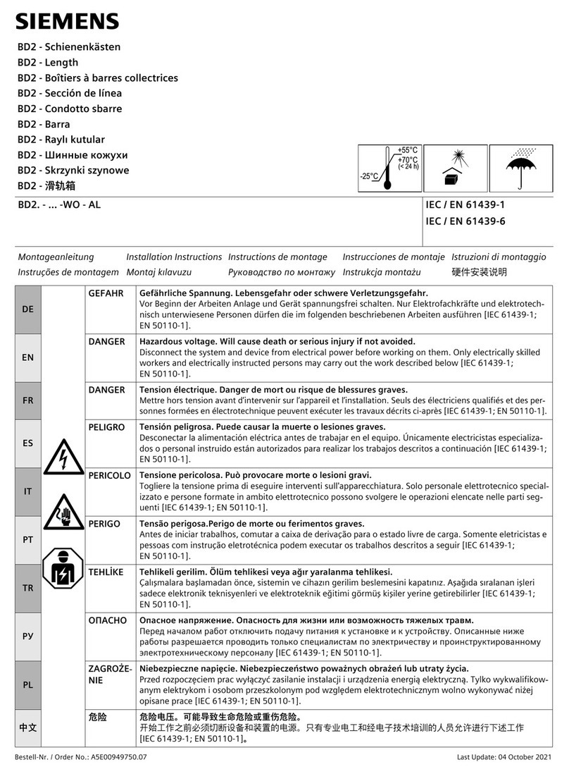 Siemens BD2 Bedienungsanleitung