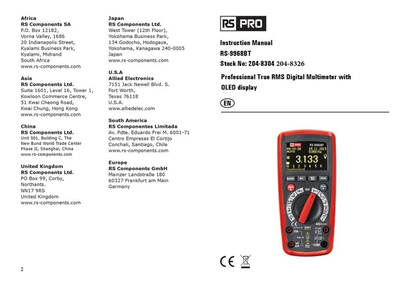 RS PRO RS-9968BT Bedienungsanleitung