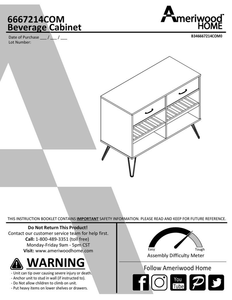Ameriwood HOME 6667214COM Bedienungsanleitung