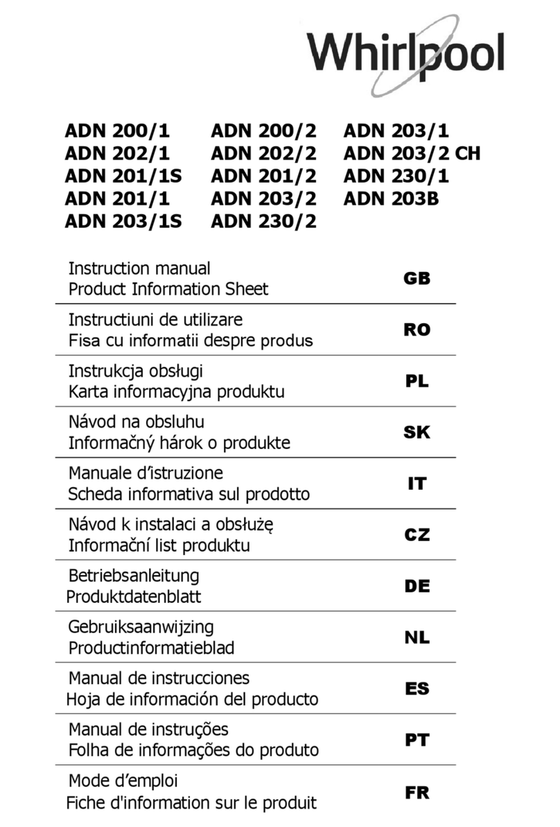 Whirlpool ADN 203B Bedienungsanleitung