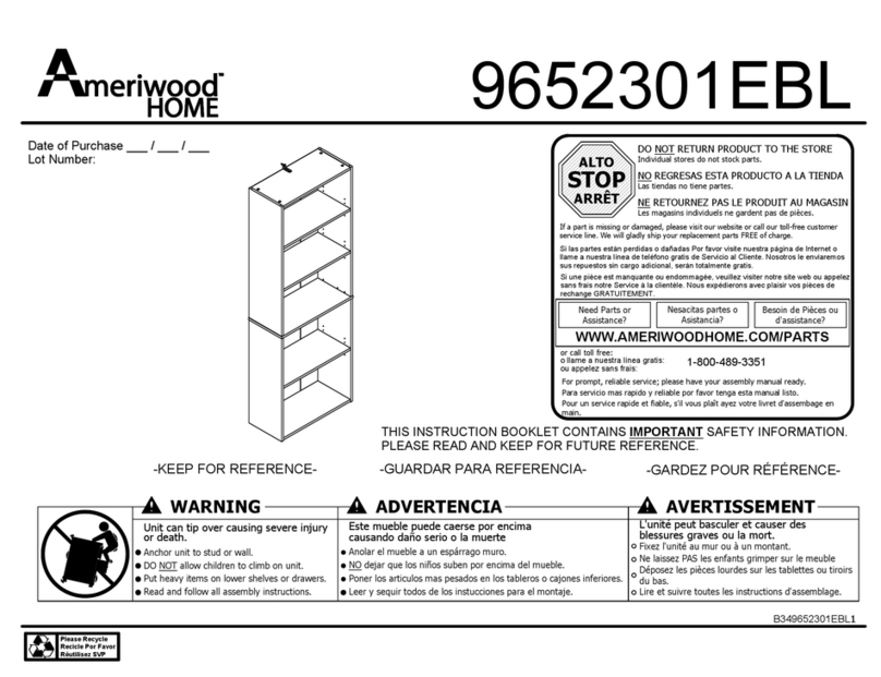 Ameriwood HOME 9652301EBL Bedienungsanleitung