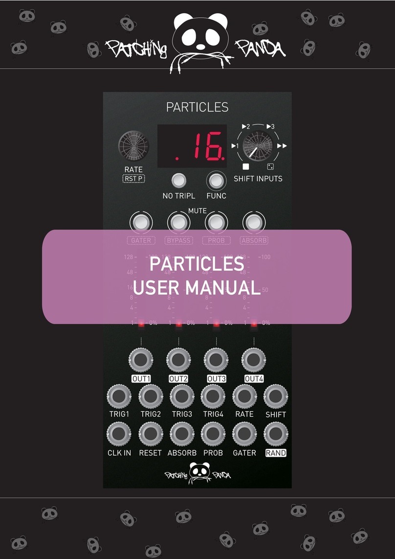 Patching Panda PARTICLES Bedienungsanleitung Patching Panda PARTICLES Bedienungsanleitung