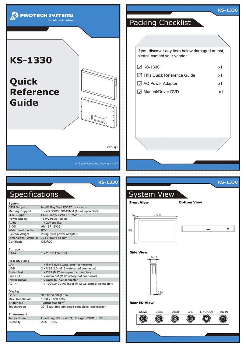 Protech Systems KS-1330 Bedienungsanleitung