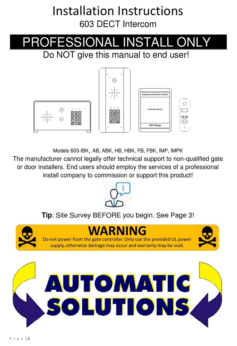 Automatic Solutions 603 Bedienungsanleitung