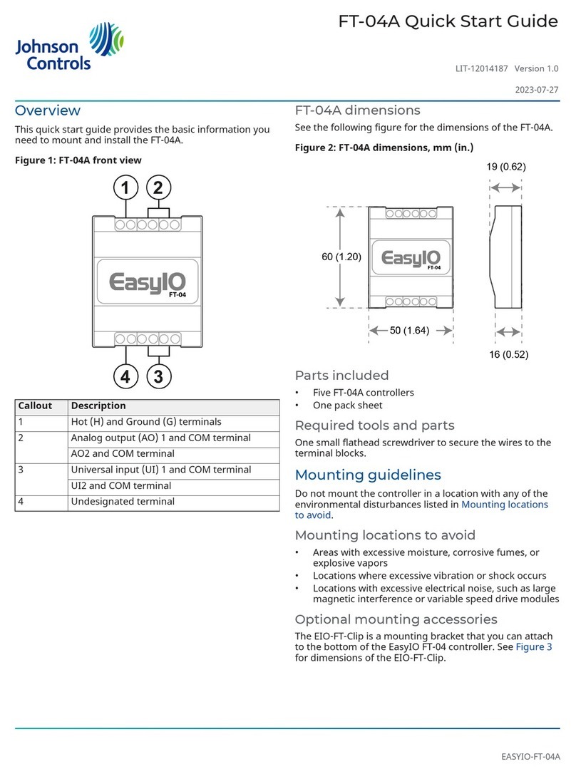 Johnson Controls FT-04A Bedienungsanleitung